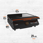 Blackstone Fast Preheat 17 Inch Electric Tabletop Griddle