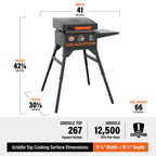 Blackstone On The Go 17 Inch Cart Griddle With Hood
