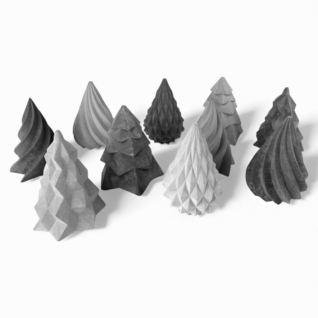 Trykk | Weihnachtsbaum aus Beton