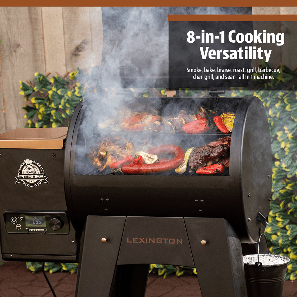 Pit Boss Lexington Onyx Smart Pellet Grill 500 Sq In