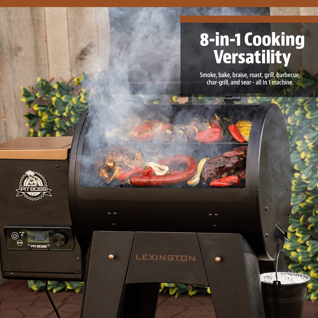 Pit Boss Lexington Onyx Smart Pellet Grill 500 Sq In