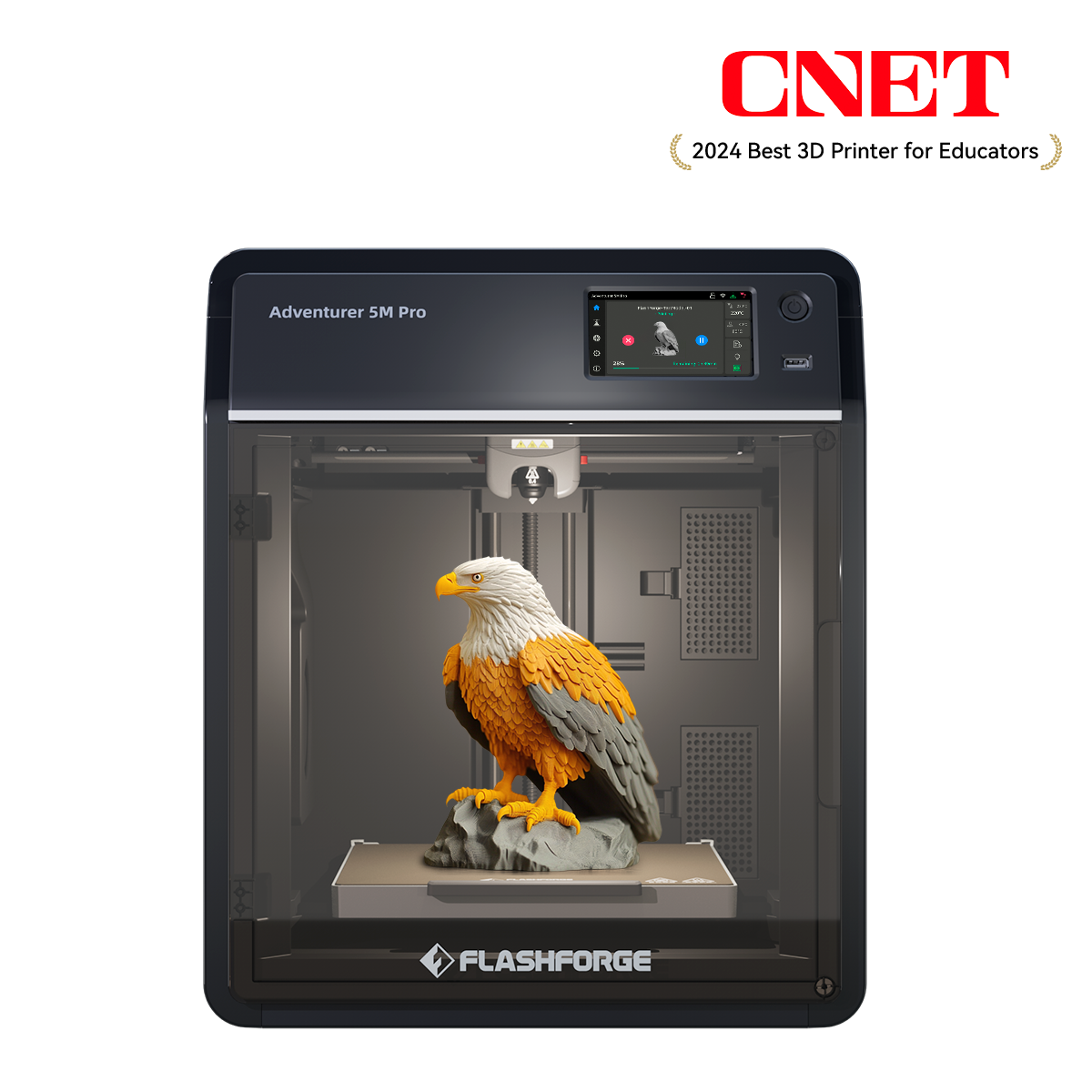 Flashforge Adventurer 5M Pro 3D Printer, Enclosed CoXY Metal Structure, Safe for Home Use