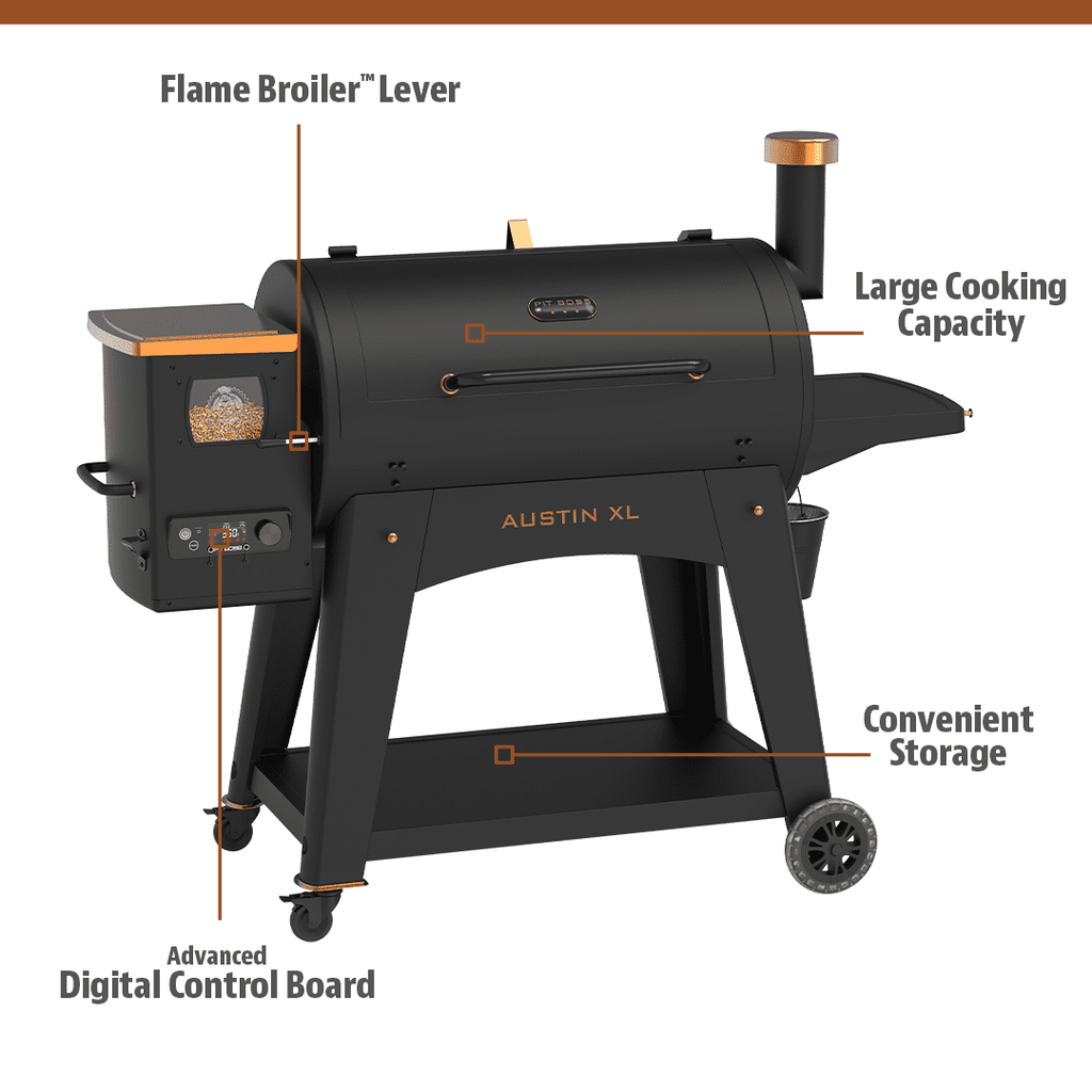 Pit Boss Austin XL Onyx Pellet Grill 1000 Sq In