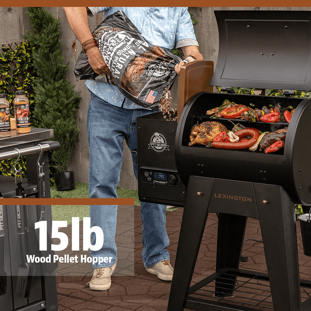 Pit Boss Lexington Onyx Smart Pellet Grill 500 Sq In