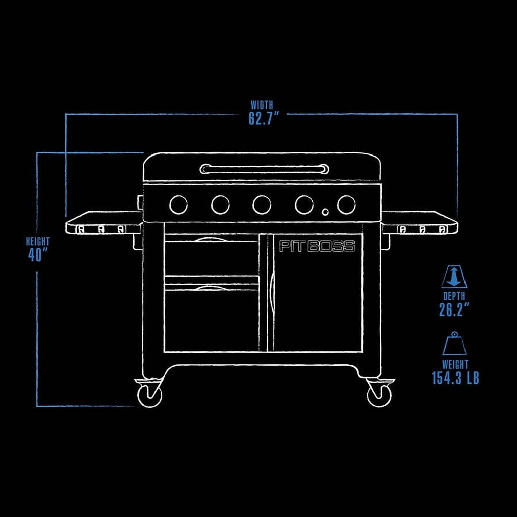 Pit Boss Ultimate 36 Inch 5 Burner Gas Griddle