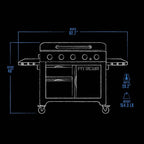 Pit Boss Ultimate 36 Inch 5 Burner Gas Griddle
