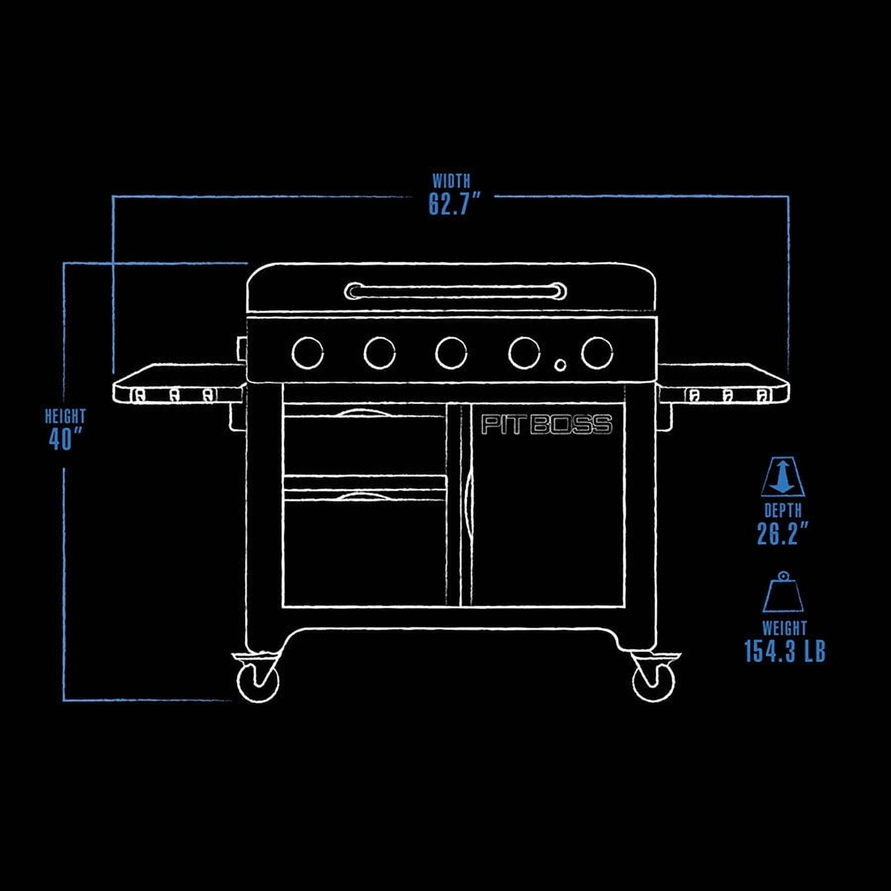 Pit Boss Ultimate 36 Inch 5 Burner Gas Griddle