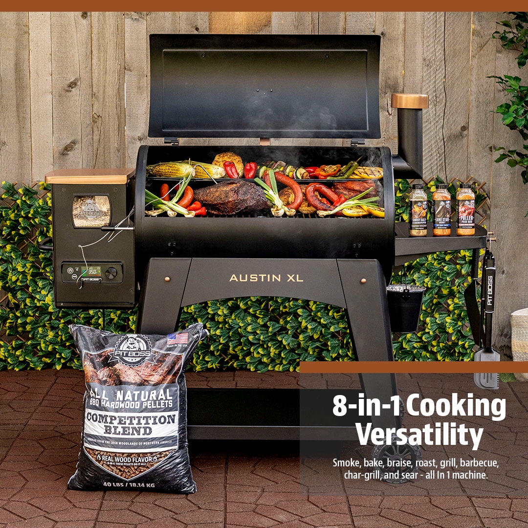 Pit Boss Austin XL 1000 Connected Wood Pellet Grill - Onyx Edition with Bluetooth and Wi-Fi