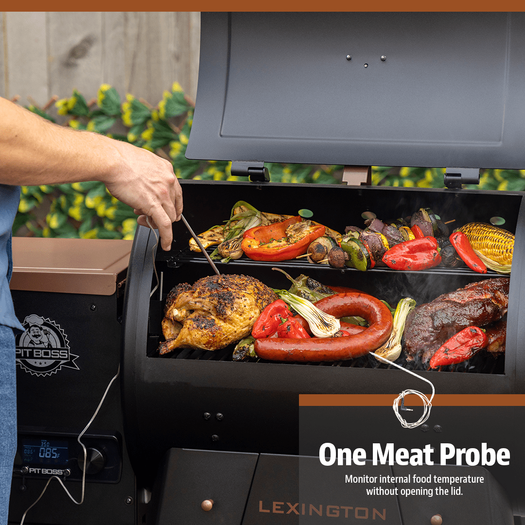 Pit Boss Lexington Onyx Smart Pellet Grill 500 Sq In